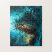 Sea God Rising from Ocean Fantasy Painting Legpuzzel (Verticaal)