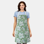 Sea green anemone All-Over Print Apron Schort (Gedragen)