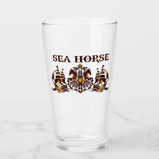 SEA HORSE Drinkware Glas (Voorkant)