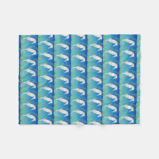 Sea Horse  Fleece Deken (Voorkant (Horizontaal))