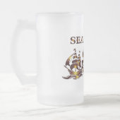 SEA HORSE Glass Beer Matglas Bierpul (Links)