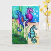 Sea Horses Collection Kaart (Gele Bloem)