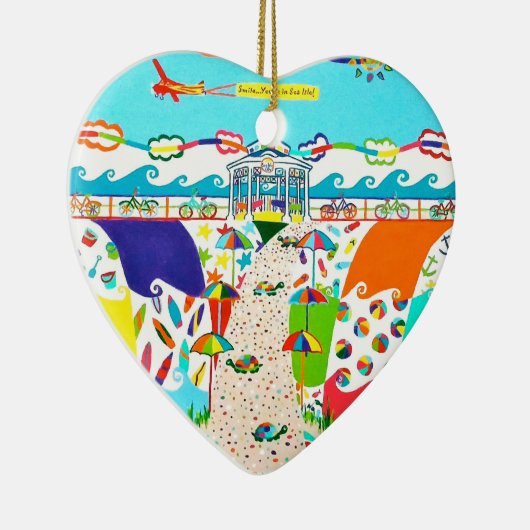 Sea Isle Promenade Heart Ornament (Rechts)