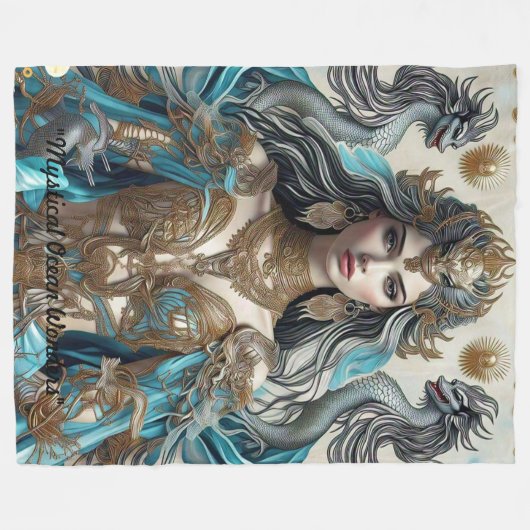 "Sea Legend Stories" Fleece Deken (Voorkant (Horizontaal))