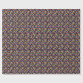 Sea Life Grunge Pattern Cadeaupapier (Vlak)