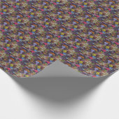 Sea Life Grunge Pattern Cadeaupapier (Hoek)