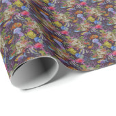 Sea Life Grunge Pattern Cadeaupapier (Rol Hoek)