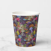 Sea Life Grunge Pattern Papieren Bekers (Achterkant)
