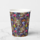 Sea Life Grunge Pattern Papieren Bekers (Rechts)