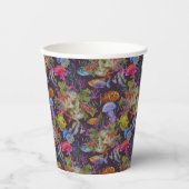 Sea Life Grunge Pattern Papieren Bekers (Voorkant)
