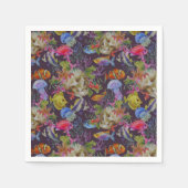 Sea Life Grunge Pattern Servet (Voorkant)
