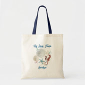 Sea Life Sand Dollars Florida Hometown Tote Bag (Voorkant)