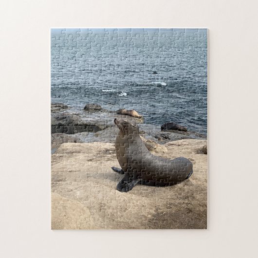 Sea Lion Enjoying Life Photography Puzzle Legpuzzel (Verticaal)