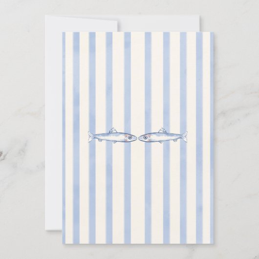 sea love Invitation Kaart (Achterkant)