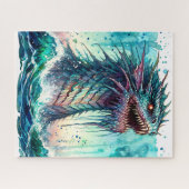 Sea Monster Rising From Ocean Legpuzzel (Horizontaal)