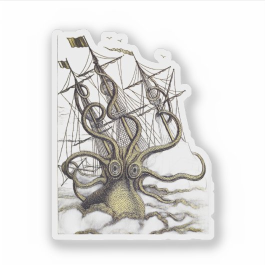 Sea Monster Sticker (Voorkant)