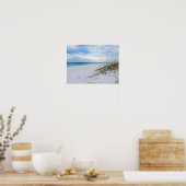Sea Oats And White Sand Beach Morning Poster (Keuken)