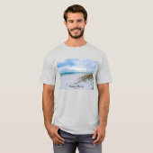 Sea Oats And White Sand Beach Morning T-Shirt (Voorkant volledig)