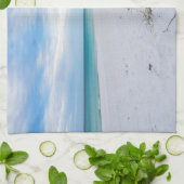Sea Oats & White Sand Beach Morning Kitchen Towel Theedoek (Gevouwen)