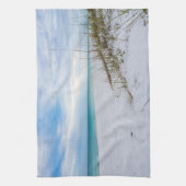 Sea Oats & White Sand Beach Morning Kitchen Towel Theedoek (Verticaal)