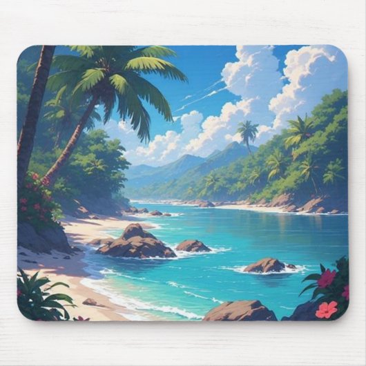 Sea Ocean Landscape Mousepad Muismat (Voorkant)