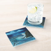 "Sea of Power" Coaster ontwerp Glazen Onderzetter (Schuin)
