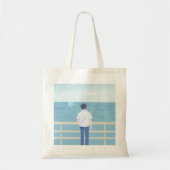 Sea of Stillness (Male Version) Tote Bag (Voorkant)