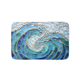 Sea of Waves Mosaic Art Badmat