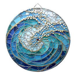Sea of Waves Mosaic Art Dartbord