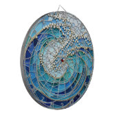 Sea of Waves Mosaic Art Dartbord (Voorkant Links)