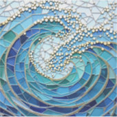 Sea of Waves Mosaic Art Sticker (Voorkant)