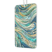 Sea of Waves Teal Mosaic Fine Art Luchtverfrisser (Links)