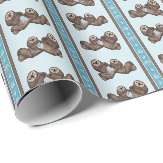 Sea Otter Cadeaupapier (Rol Hoek)