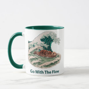Sea Otter Coffee - Ga met de Stroom Meegrote Golf Mok