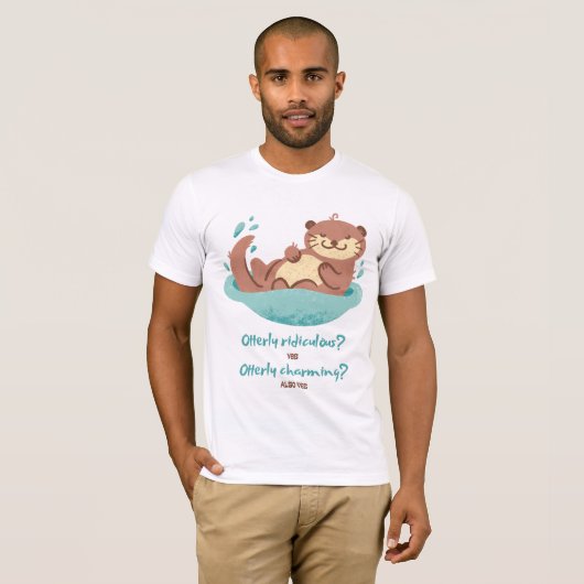 Sea Otter Design T-shirt (Voorkant volledig)