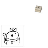 Sea Otter King Rubberstempel (Gestempeld)