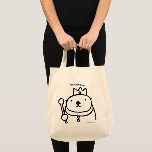 Sea Otter King Tote Bag (Voorkant (product))