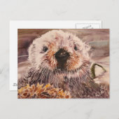 Sea Otter Postcard Briefkaart (Voorkant / Achterkant)