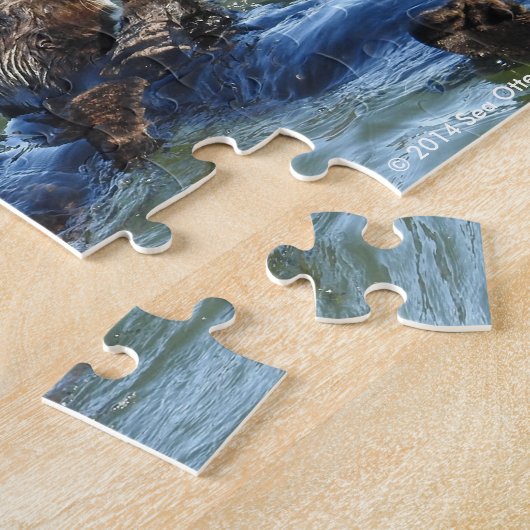 Sea Otter Raft Legpuzzel (Zijkant)