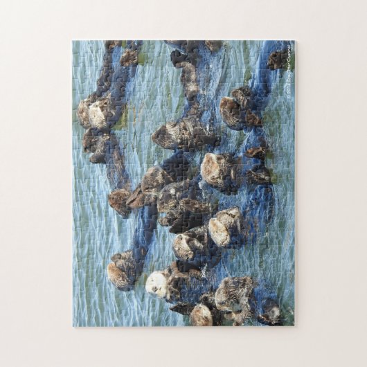 Sea Otter Raft Legpuzzel (Verticaal)