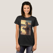 Sea Otter  Retro Sunset Cute Otter  3 T-shirt (Voorkant volledig)