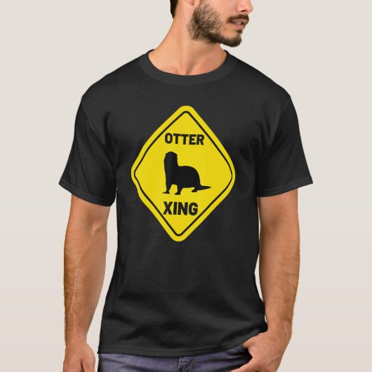 Sea Otter Xing  Animal  Women's River Otter T-shirt (Voorkant)