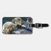 Sea-otters Bagagelabel (Voorkant horizontaal)