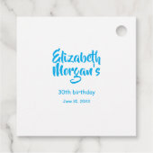 Sea Plants and Corals Under the Sea Birthday Bedankjes Labels (Achterkant)