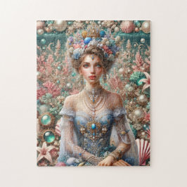 Sea Princess Seashell Jeweled Royal Beach Legpuzzel