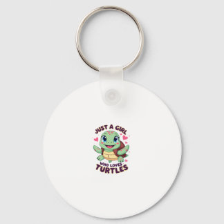 Sea Reptile Turtle Lovers Just A Girl Who Loves Tu Sleutelhanger