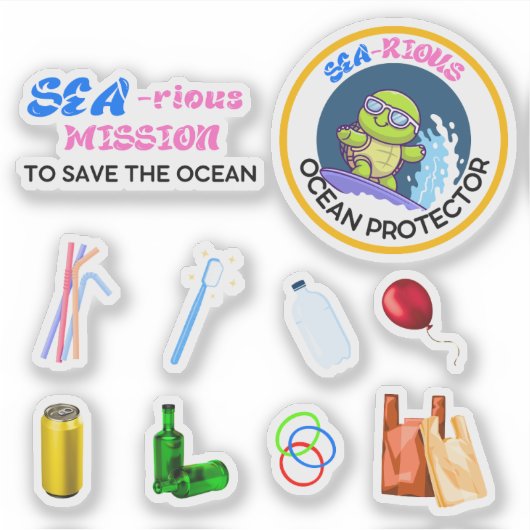 Sea-riously Fun Ocean Protector Scavenger Hunt Sticker (Voorkant)
