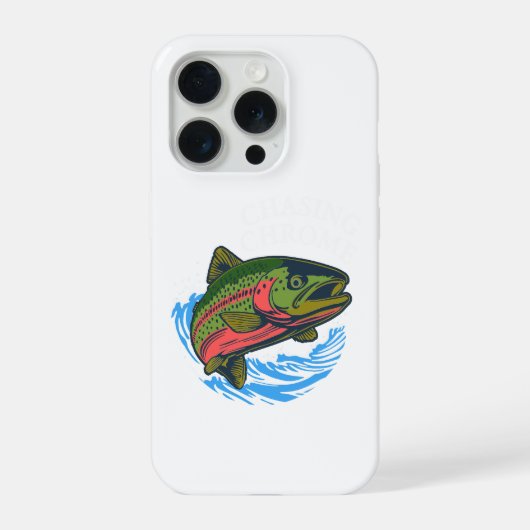 Sea Run Cutthroat Chasing Chrome Trout iPhone Hoesje (Achterkant)