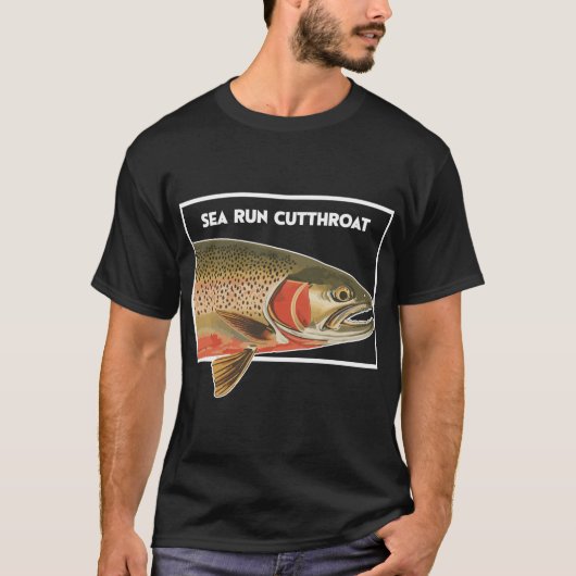 Sea Run Cutthroat Trout Fisherman Gift T-shirt (Voorkant)