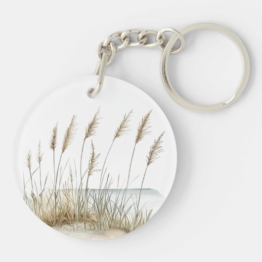 Sea Sand Rocks Serenity Beach Dream Sleutelhanger (Achterkant)